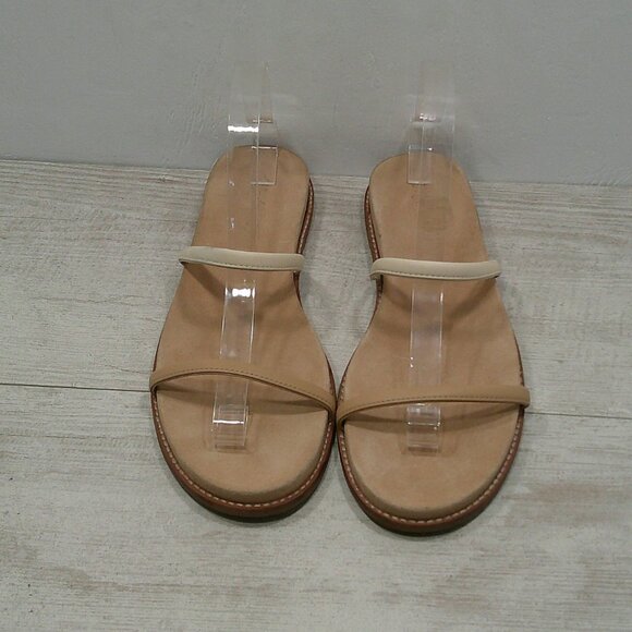 Madewell Paris Minimalist Sandal in Nude Tan Strappy Flats Size 10 - Picture 4 of 16